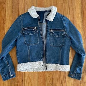 Fur Trim Jean Jacket